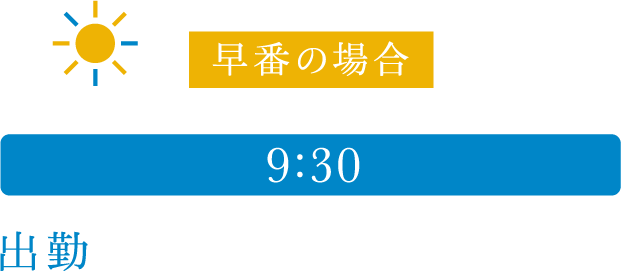 9:30 出社／メールチェック