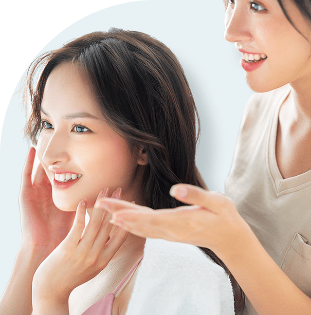 カウンセリングする女性